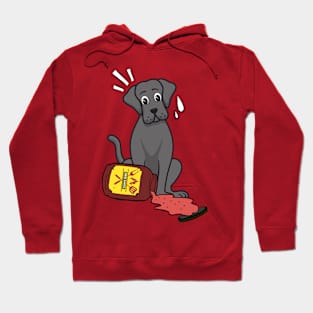 Funny big Dog spilled BBQ sauce Hoodie